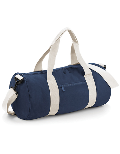 BG140 Original Barrel Bag bedrucken – Ansicht in French Navy-Off White
