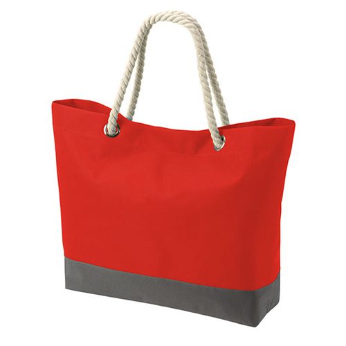 Shopper Bonny Einkaufstasche von Halfar in Rot zum Bedrucken als Werbeartikel von taschenprint.de