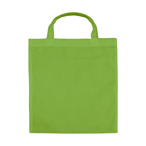 Vliestasche Leno Polypropylen Non Woven mit kurzen Henkeln ÖKO-Tex-zertifiziert in light green