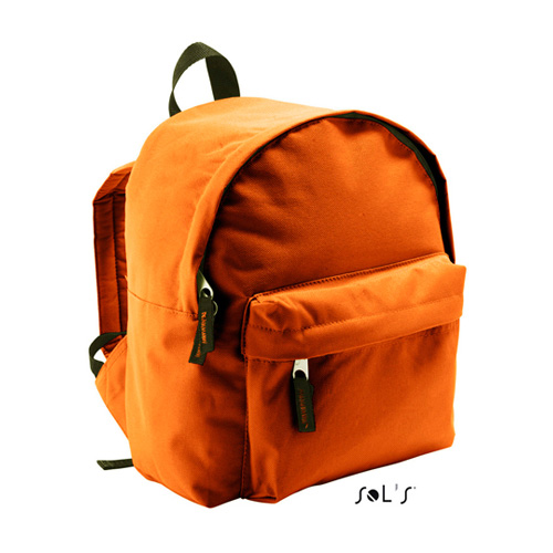 Kids Rucksack Rider bedrucken in Orange, Kinderrucksack aus Polyester als Werbeartikel