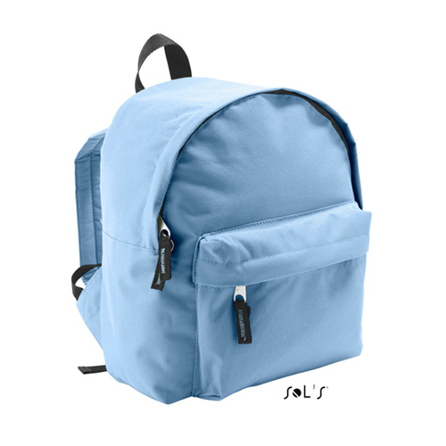 Kids Rucksack Rider bedrucken in Sky Blue, Kinderrucksack 30x25x12 cm mit verstellbaren Gurten