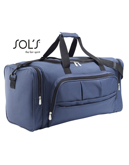 SOLS Travelbag Weekend bedrucken – Frontansicht im Navy