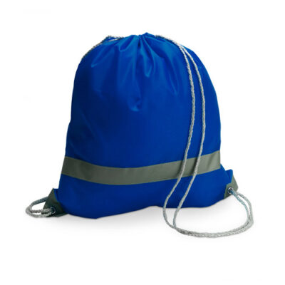 Backpack Emergency Turnbeutel in der Farbe Blau mit Reflektorstreifen bedrucken bei taschenprint