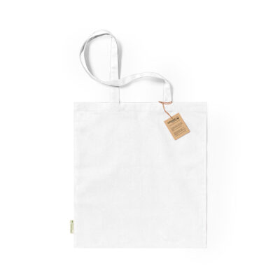 BIO Baumwolltasche Bressa Organic Cotton in Weiß – 140 g/m² Bio-Baumwolle, 38x42 cm, lange Henkel 70 cm, 13 Farben, bedrucken