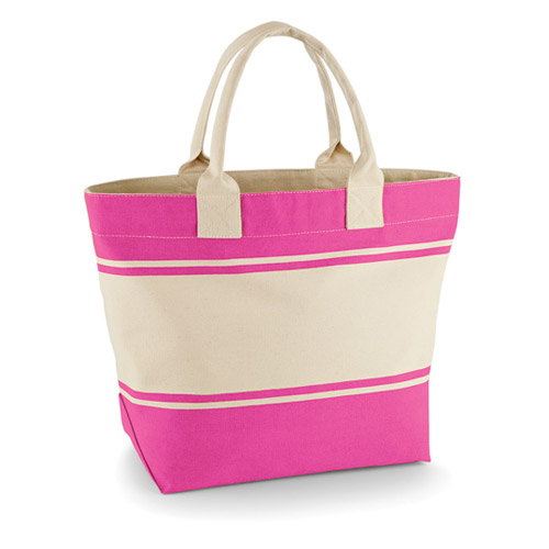 Robuste Einkaufstasche Canvas Deck Bag aus schwerem Baumwoll-Canvas, mit Innentasche, grosses Volumen, von Quadra, in naturfarbend oder bicolor