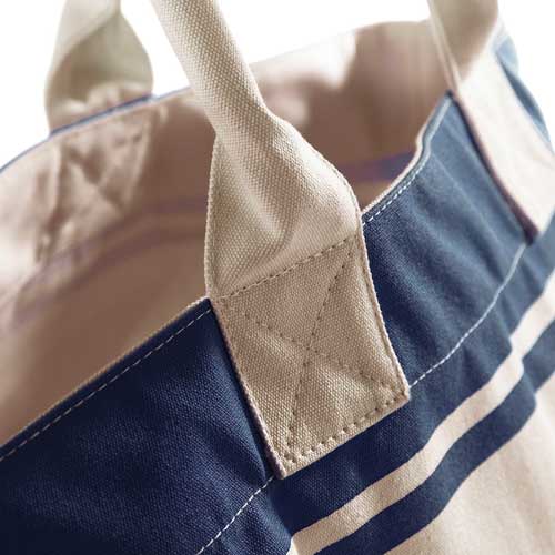 Robuste Einkaufstasche Canvas Deck Bag aus schwerem Baumwoll-Canvas, mit Innentasche, grosses Volumen, von Quadra, in naturfarbend oder bicolor