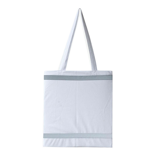 Warnsac Shopping Bag Einkaufstasche in Weiß mit Reflektionsstreifen in auffälligen Taschenfarben, mit langen Henkeln und gut sichtbaren Reflektionsstreifen