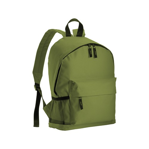 Günstiger Rucksack Mariac bedrucken – Frontansicht in Schlamm
