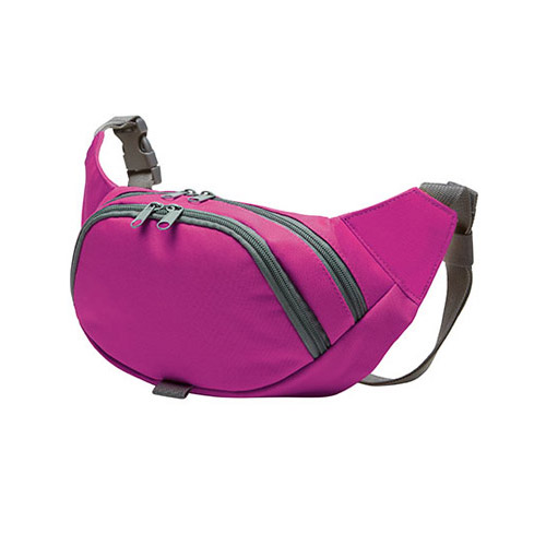 Reisverschlussbauchtasche praktisches robustes Design in der Farbe fuchsia