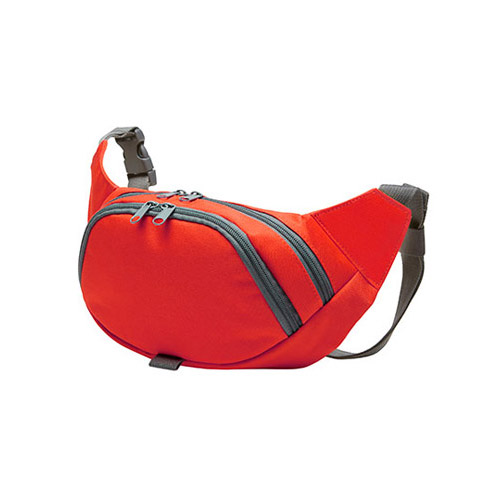 Gürteltasche SOLUTION Freizeittasche von Halfar in rot als Werbetasche zum Bedrucken bei taschenprint