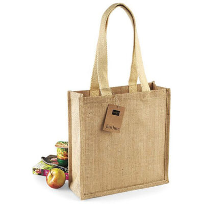 Jute Compact Shopper W406 Jutetasche mittelgroße Werbetasche zum Bedrucken mit Werbung von Westford Mill