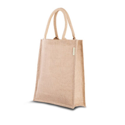 Jutetasche trendy Jutebeutel laminiert zum Bedrucken bei taschenprint.de