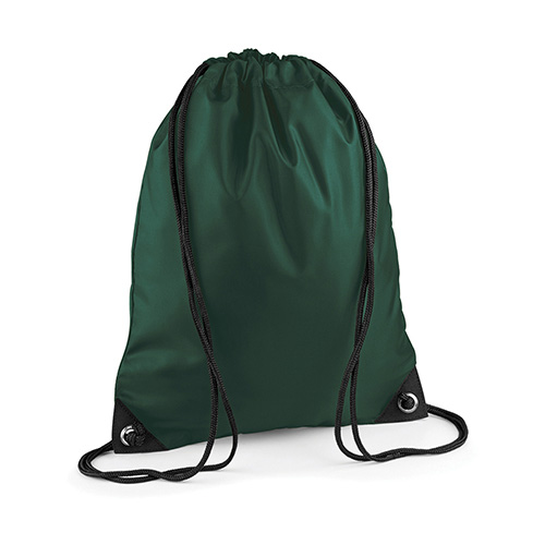 Premium Polyesterturnbeutel Gymsac BG10 von BagBase Bottlegreen
