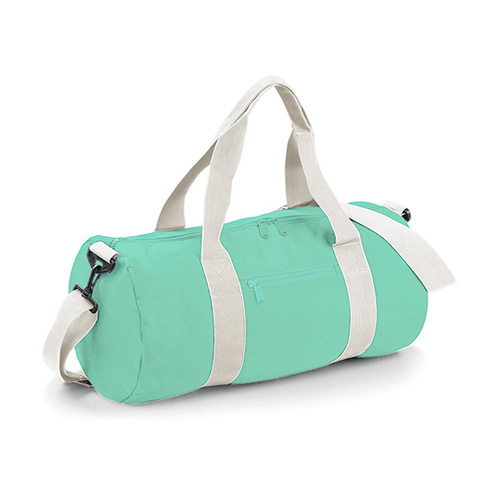 BG140 Original Barrel Bag bedrucken – Ansicht in Mint Green-White