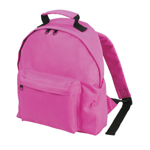 Halfar Kids Backpack Kinderrucksack bedrucken – Frontansicht in Pink