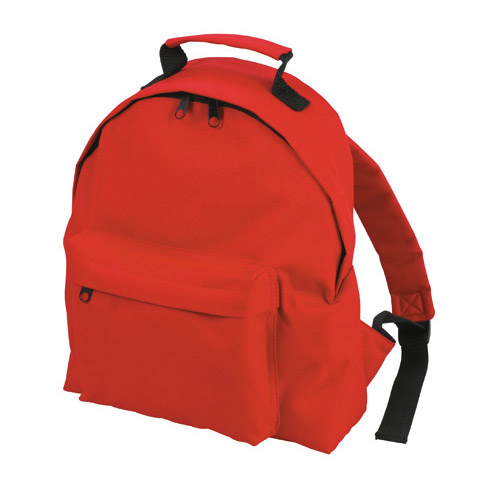 Halfar Kids Backpack Kinderrucksack bedrucken – Frontansicht in Rot