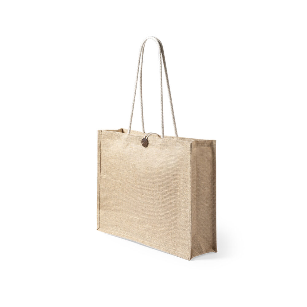 Juteshoppertasche Triex mit langen Baumwollhenkeln