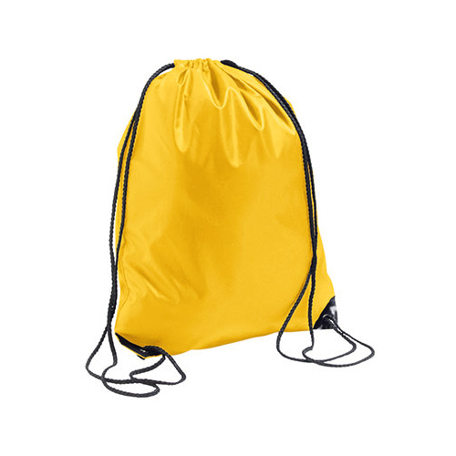 Turnbeutel Backpack Urban SOL's Polyester in Yellow – 210D Polyester, 34,5x45 cm, schwarze Kordeln & Metallösen, wasserabweisend, jetzt bedrucken