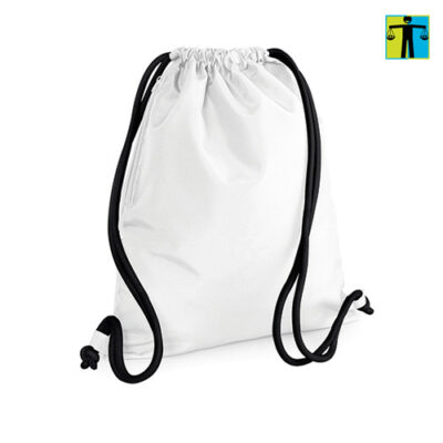 Turnbeutel Icon Drawstring Bag in true pink mit weißen Kordel aus robustem Polyester