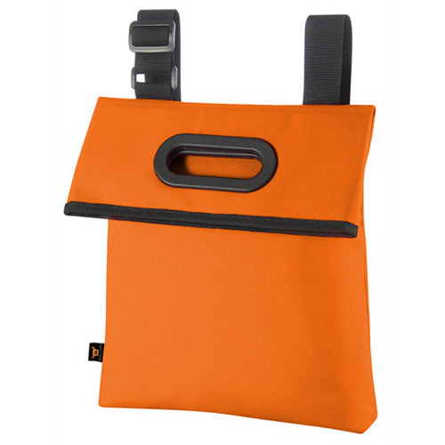 Umhängetasche Event Bag Easy, in der Farbe Orange mit in der Länge verstellbaren Schultergurt, Hauptfach mit Tragegriffen, verschliessbar durch Klettverschluss
