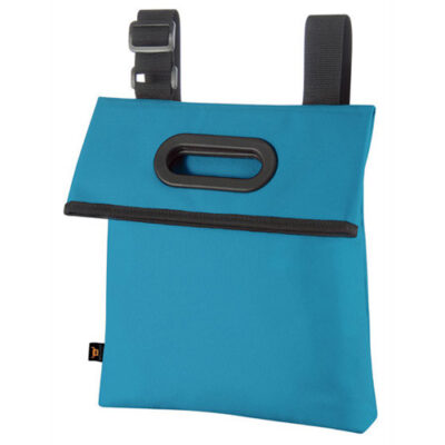 Umhängetasche Event Bag Easy, in der Farbe Teal mit in der Länge verstellbaren Schultergurt, Hauptfach mit Tragegriffen, verschliessbar durch Klettverschluss