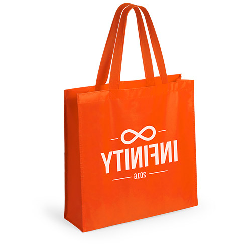 orange Farbe Non-Woven Einkaufstasche 