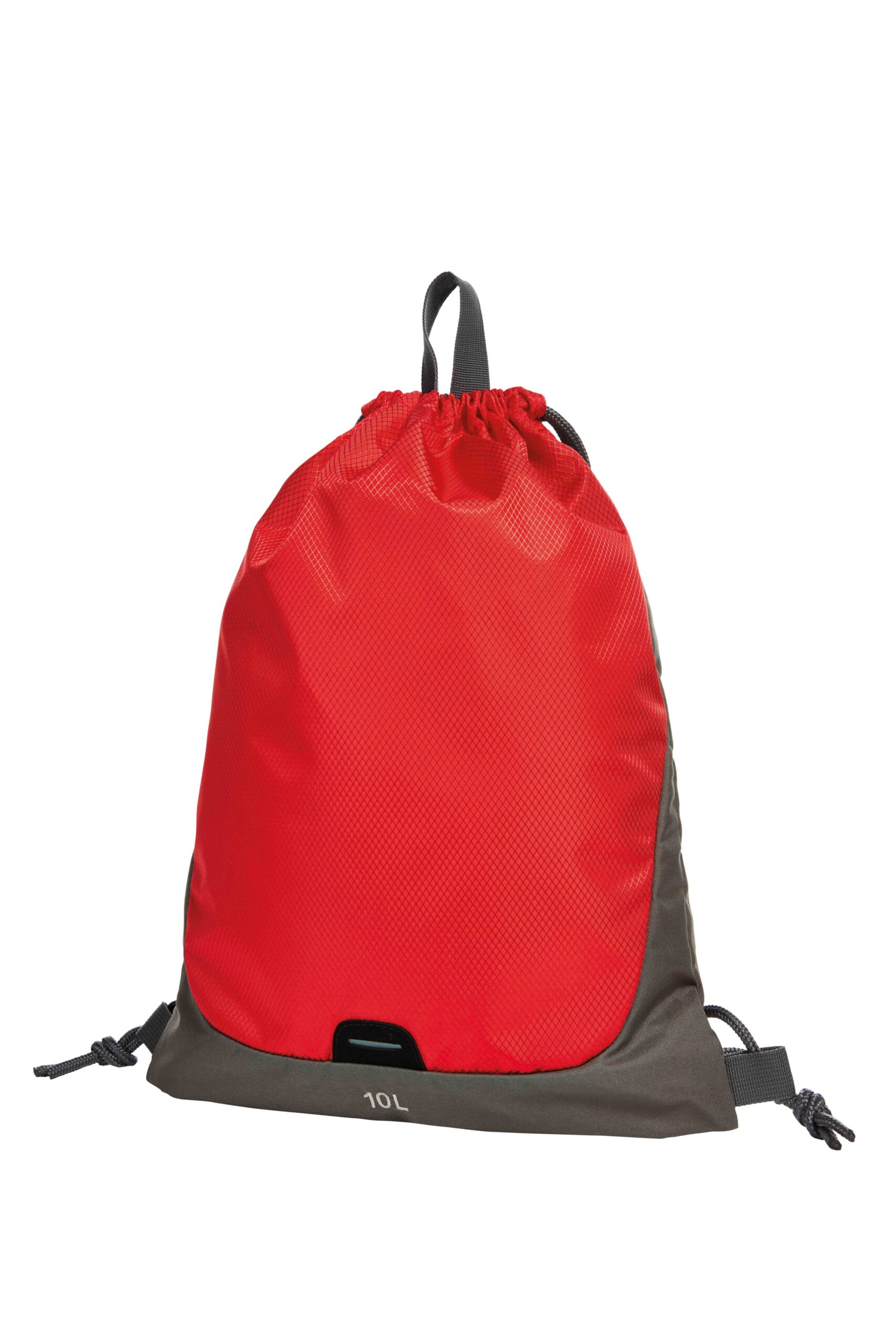 Halfar Turnbeutel Step rückenschonend in Rot – 2-farbiges Design, 36x45 cm, gepolsterte Schulterkordeln, Siebdruck Made in Germany, jetzt bedrucken