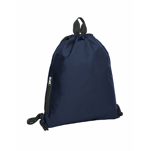 Zugbeutel Join Turnbeutel Halfar in Navy – Polyester-Ripstop, 36x45 cm, schwarze Kordeln, Halfar Markenqualität HF3055, jetzt bedrucken
