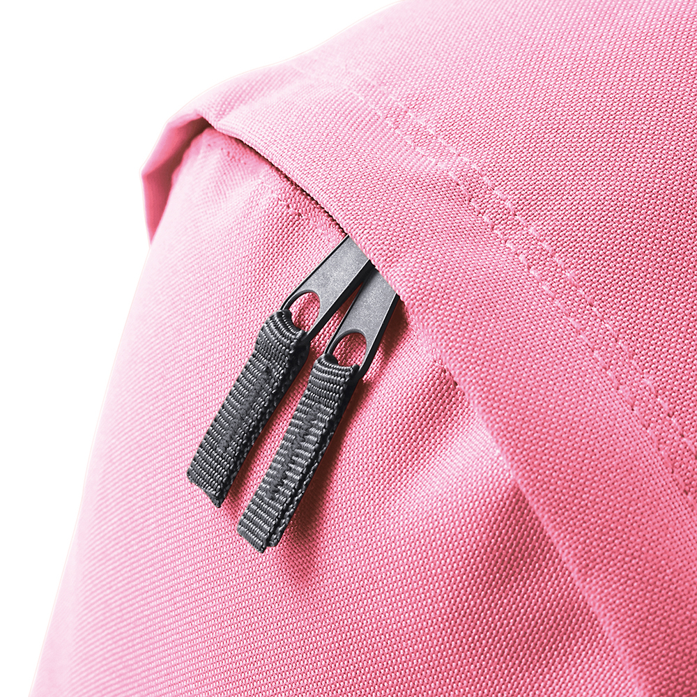 Original Fashion Backpack BG125 bedrucken – Detailansicht Reißverschluss in Classic Pink