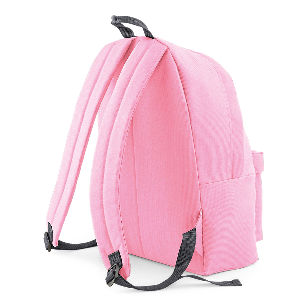 Original Fashion Backpack BG125 bedrucken – Rückansicht mit gepolstertem Rücken in Classic Pink