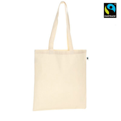 Baumwolltasche Seia Fairtrade lange Henkel hochwertige 140g/m² Baumwolle