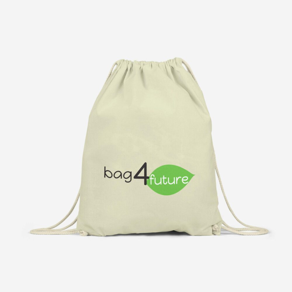Bio Turnbeutel Fairtrade zertifiziert in Natur und farbig – 150 g/m² Bio-Baumwolle, 40x50 cm natur / 38x46 cm farbig, Fairtrade-Logo außen, bedruckbar
