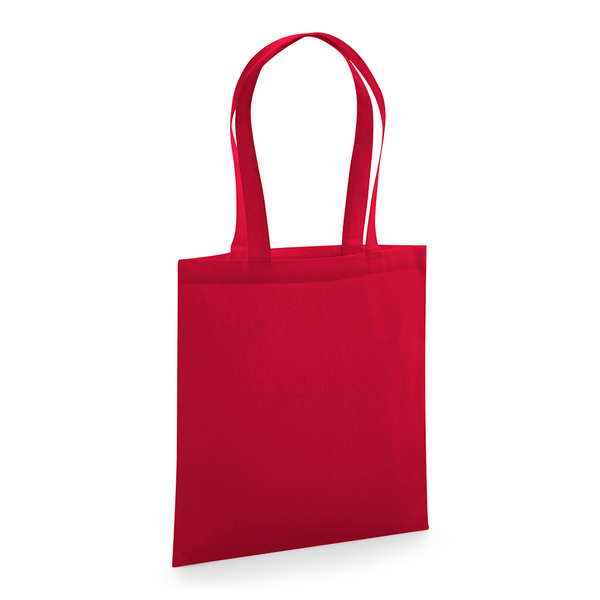Organic Premium Cotton Bag W261 Westford Mill in Classic Red – 200 g/m² Bio-Baumwolle, 38x42 cm, lange Henkel 67 cm, ab 2,12 €, bedruckbar