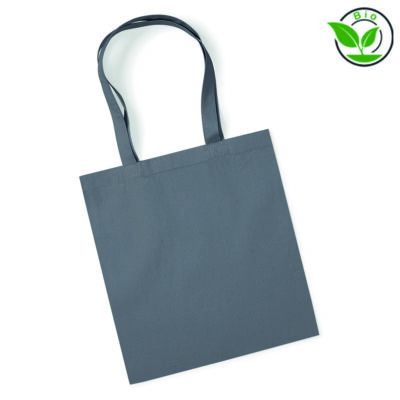 Organic Premium Cotton Bag W261 Westford Mill in Graphite Grey – 200 g/m² Bio-Baumwolle, 38x42 cm, lange Henkel 67 cm, 8 Farben, bedrucken
