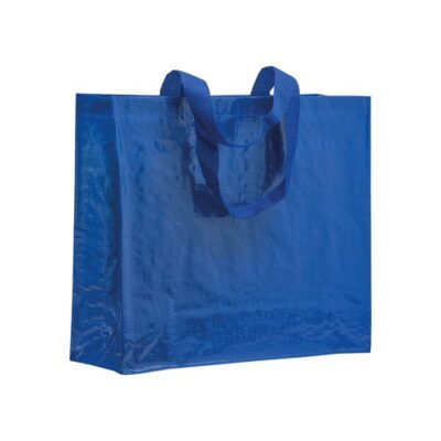 Nonwoven Einkaufstasche Folgaria laminiert glänzend royalblau
