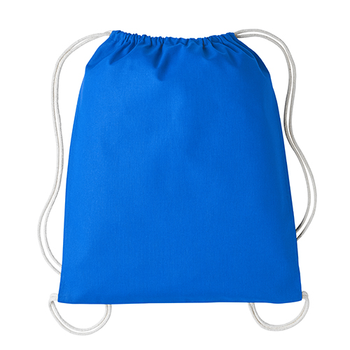 Turnbeutel basic Preishit Baumwollbeutel in Sapphire – 120 g/m² OEKO-TEX Baumwolle, 38x42 cm, Kordelhenkel natur, jetzt bedrucken
