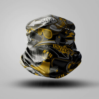 Halstuch Schlauchschal Multifunktionstuch Jack Premium Loop mit All-Over-Print Graffitti bei taschenprint.de