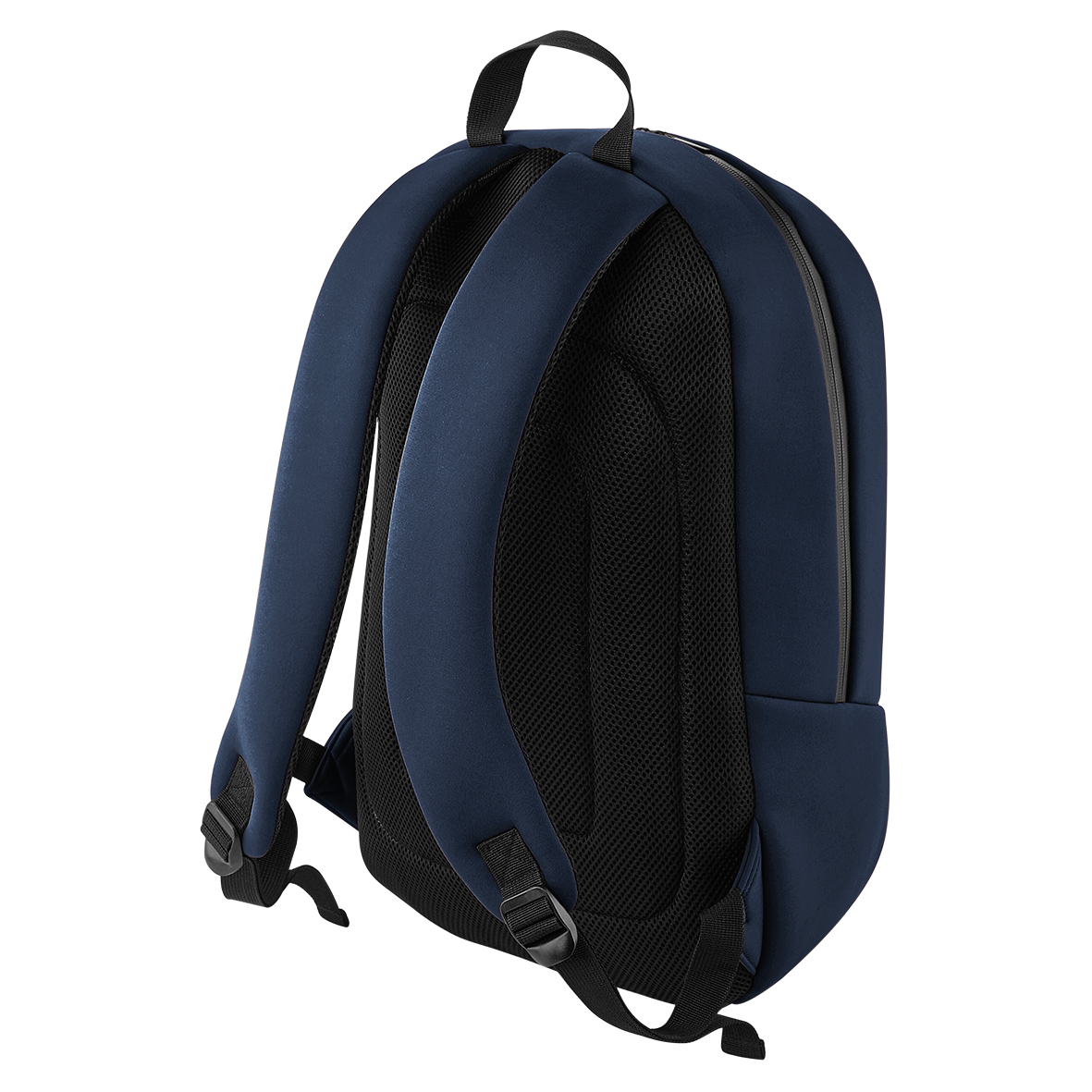 Scuba Backpack BG168 bedrucken – Rückansicht mit gepolsterten Schultergurten in Navy