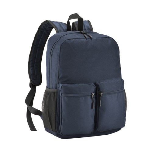 Sport Rucksack Cutro bedrucken – Frontansicht in Dunkelblau