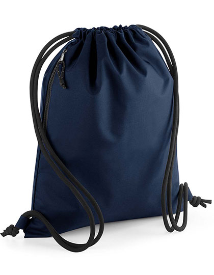 Turnbeutel Albert BG281 recycelter Polyester in Navy – BagBase, 48x40 cm, Kordelzug, 7 Farben, jetzt bedrucken