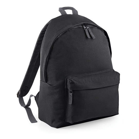 Rucksack Maxi Backpack BG125L bedrucken – Frontansicht in Schwarz