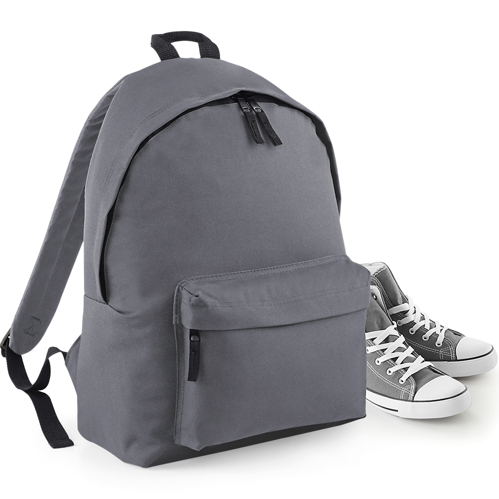 Rucksack Maxi Backpack BG125L bedrucken – Frontansicht in Graphit Grey