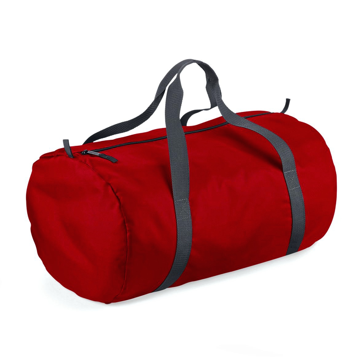 BG150 Packaway Barrel Bag bedrucken – Frontansicht in Rot
