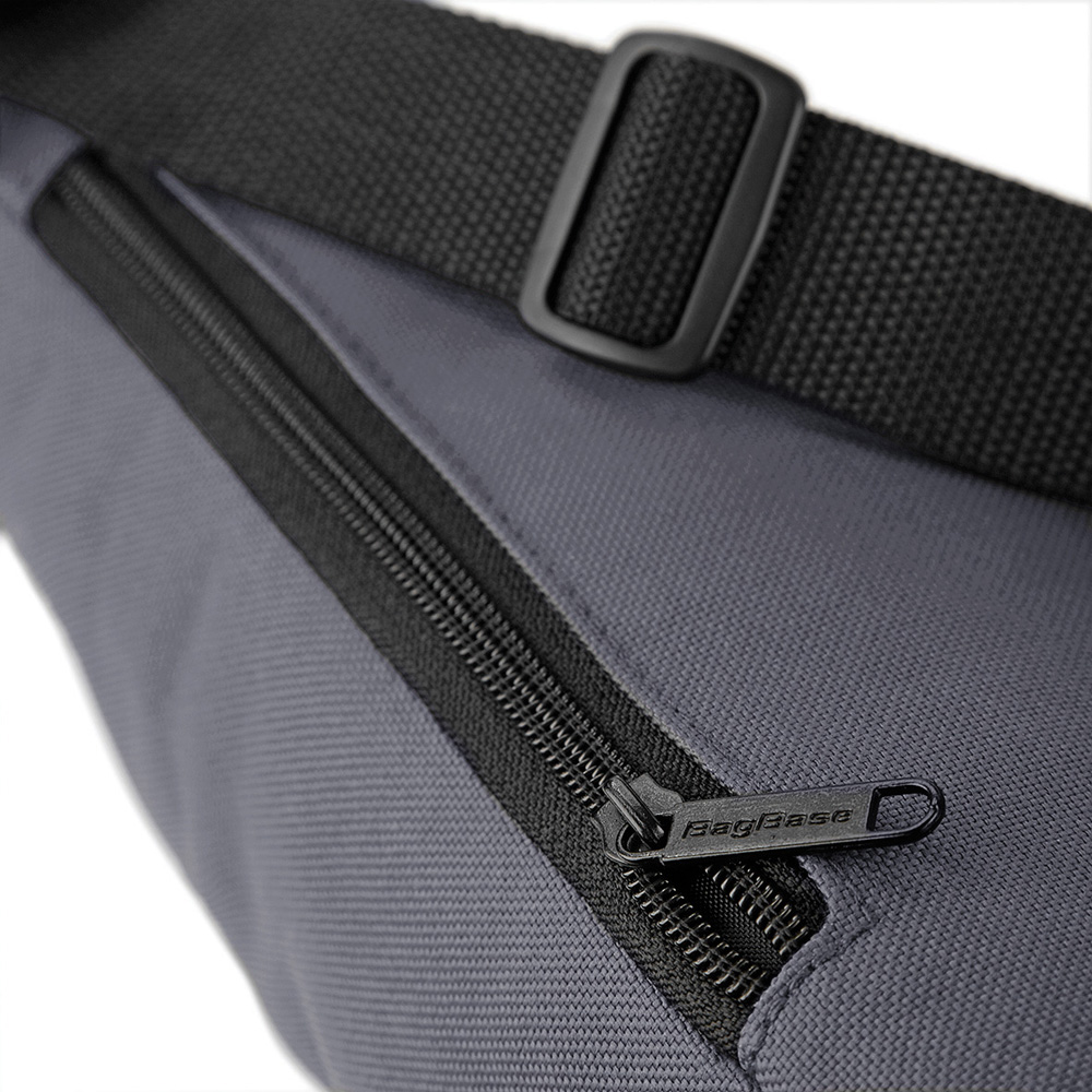 Gürteltasche belt bag BagBase in light grey praktische Hüfttasche als Werbeprodukt mit Logo bedrucken