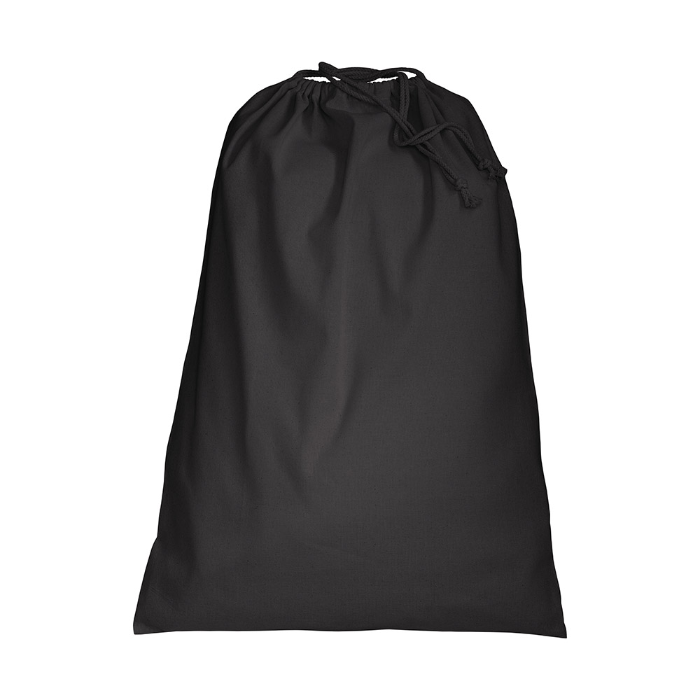 Zugbeutel leichte Baumwolle Zuziehbeutel Farbe schwarz Geschenkbeutel mit Kordel in schwarz bei taschenprint.de