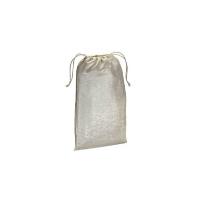 Zuziehbeutel Biella glänzend Glamour Kollektion silber