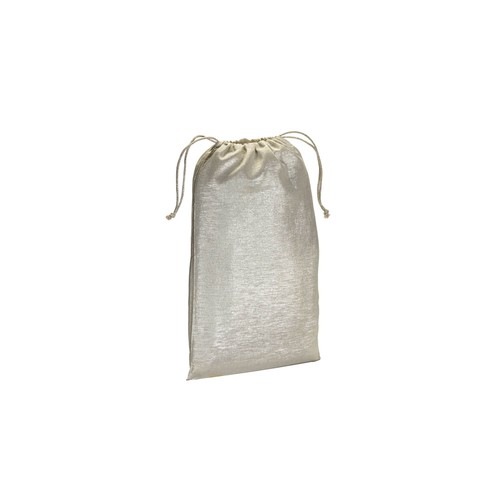 Zuziehbeutel Biella glänzend Glamour Kollektion silber