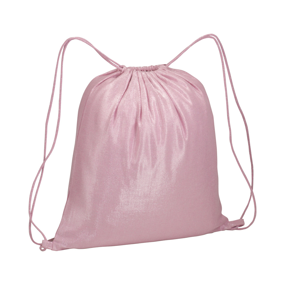 Turnbeutel glänzend Glamour Kollektion in pink als Weihnachtstasche oder Geschenktasche bei taschenprint.de