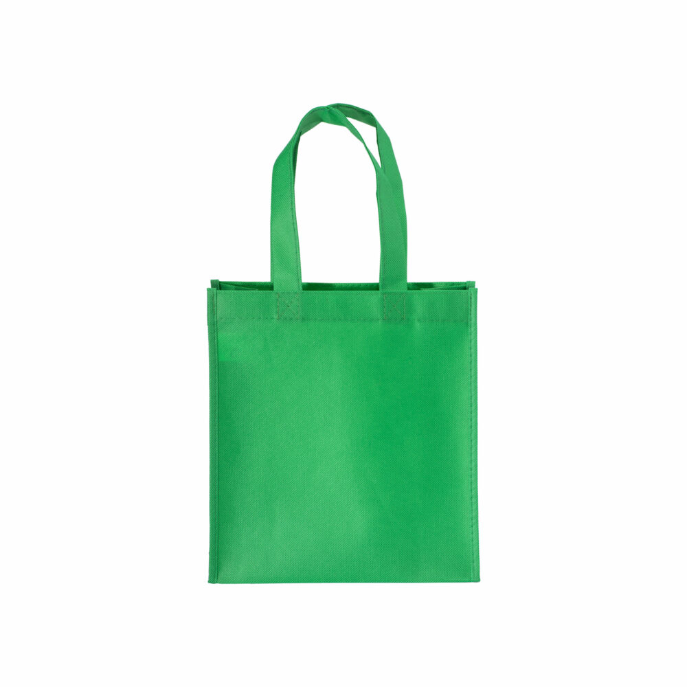 Recycled Polyester Mini Shopper Leini kurze Henkel mit Aussenlabel aus RPET