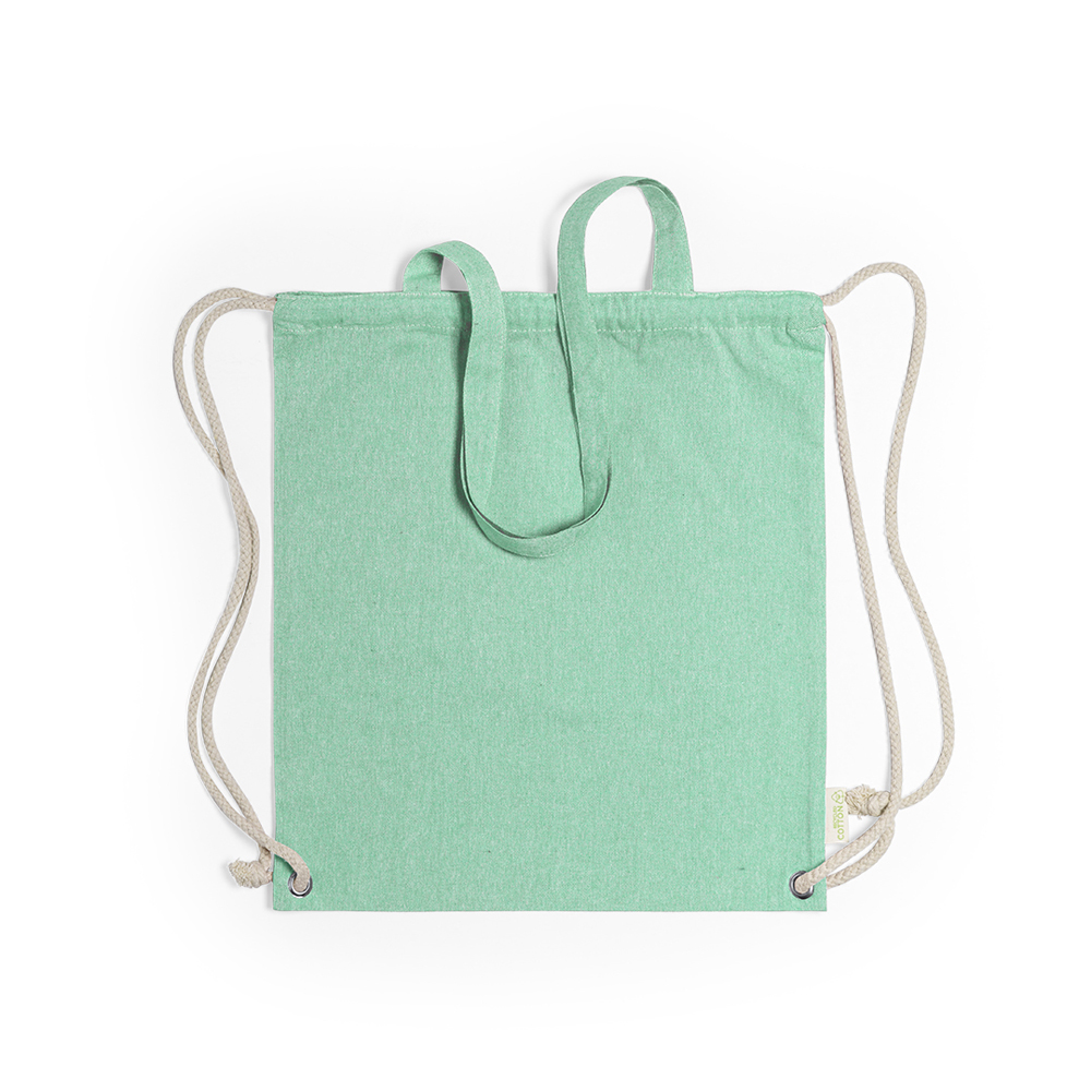 Turnbeutel Fenin recycling Baumwolle 140 g/m² nachhaltig 38x42 cm mit langen Griffen. Ab 1,10 €